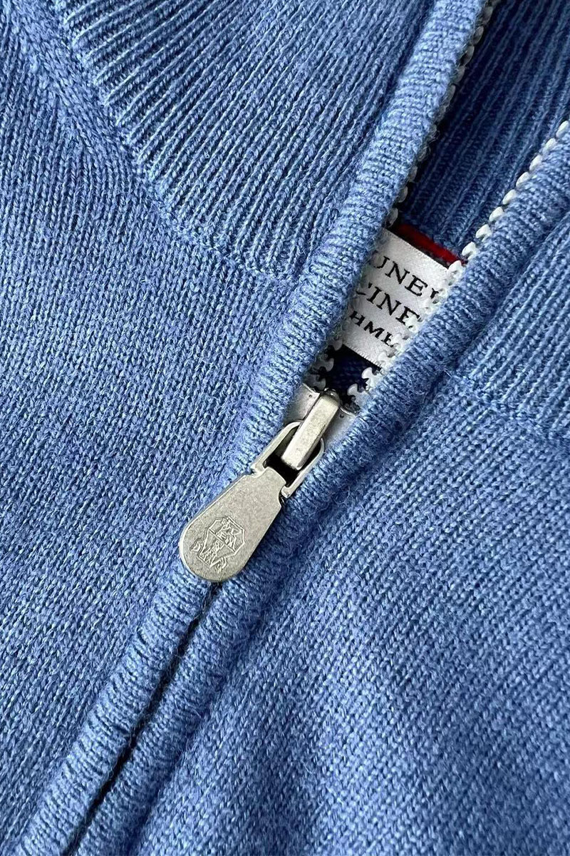 Designer Кашемировый свитер Premium - Lake Blue