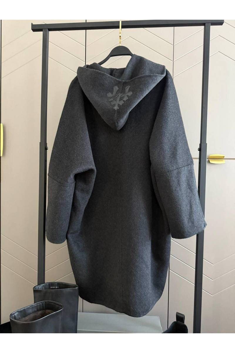 Chrome Hearts Женское пальто с капюшоном premium - Grey
