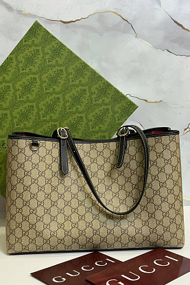 Кожаная сумка GG Emblem premium 38x25x15 см