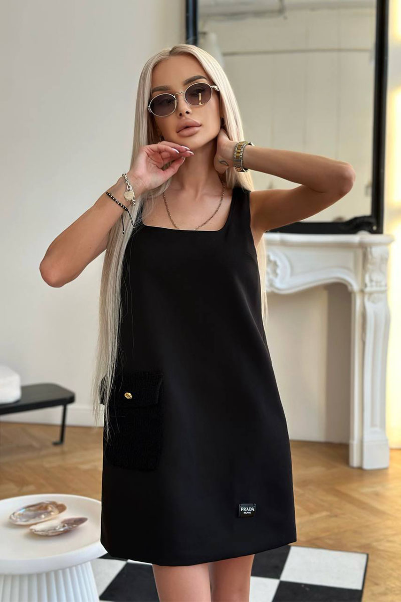 Prada Женские платье чёрного цвета