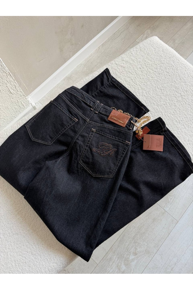 Loro Piana Женские синие джинсы premium