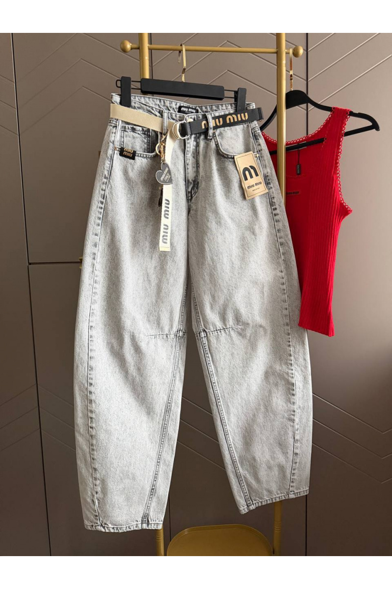 MIU MIU Женские прямые джинсы premium