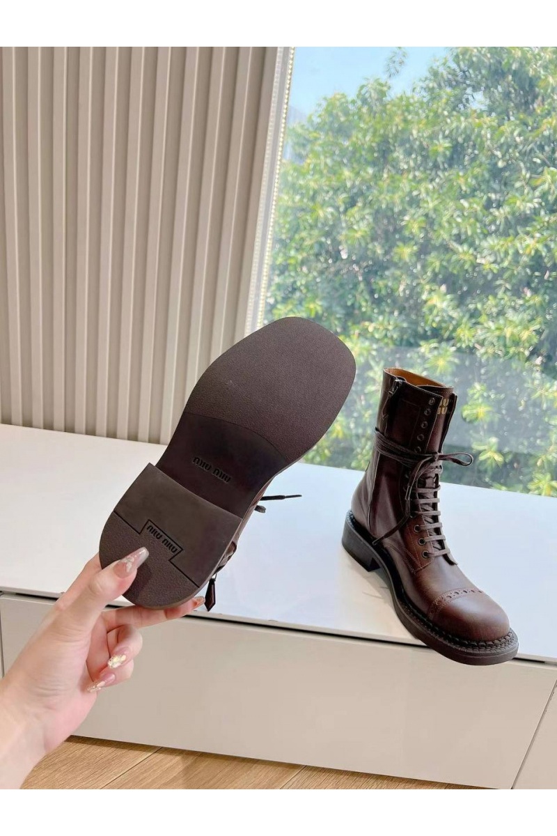 MIU MIU Женские ботинки Premium - Brown