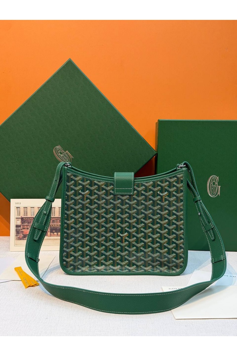 Designer Clothing Кожаная сумка Goyard Musette PM premium 28x22x10 см