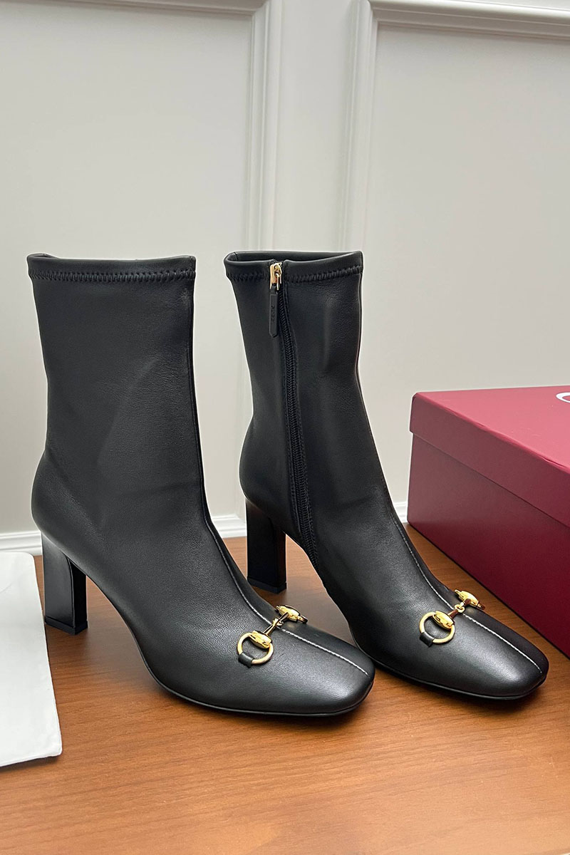 Gucci Женские кожаные сапоги Signora premium