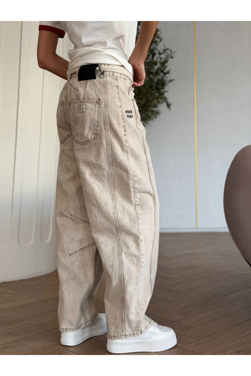 MIU MIU Женские прямые джинсы premium