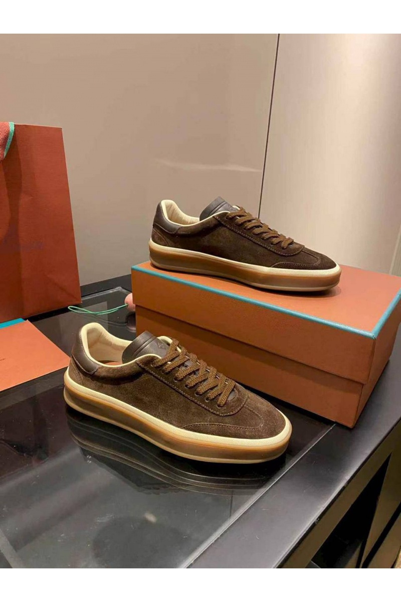 Loro Piana Женские замшевые кроссовки premium