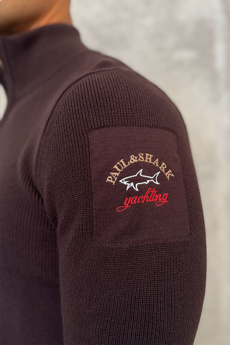 Paul & Shark Мужской джемпер zip-up - Brown 