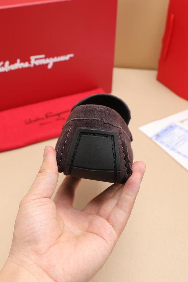 Salvatore Ferragamo Мужские замшевые мокасины 