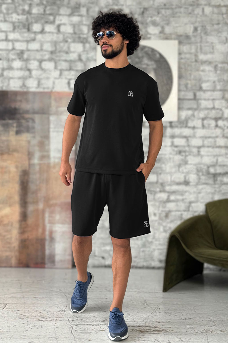 Designer Мужская чёрная футболка 