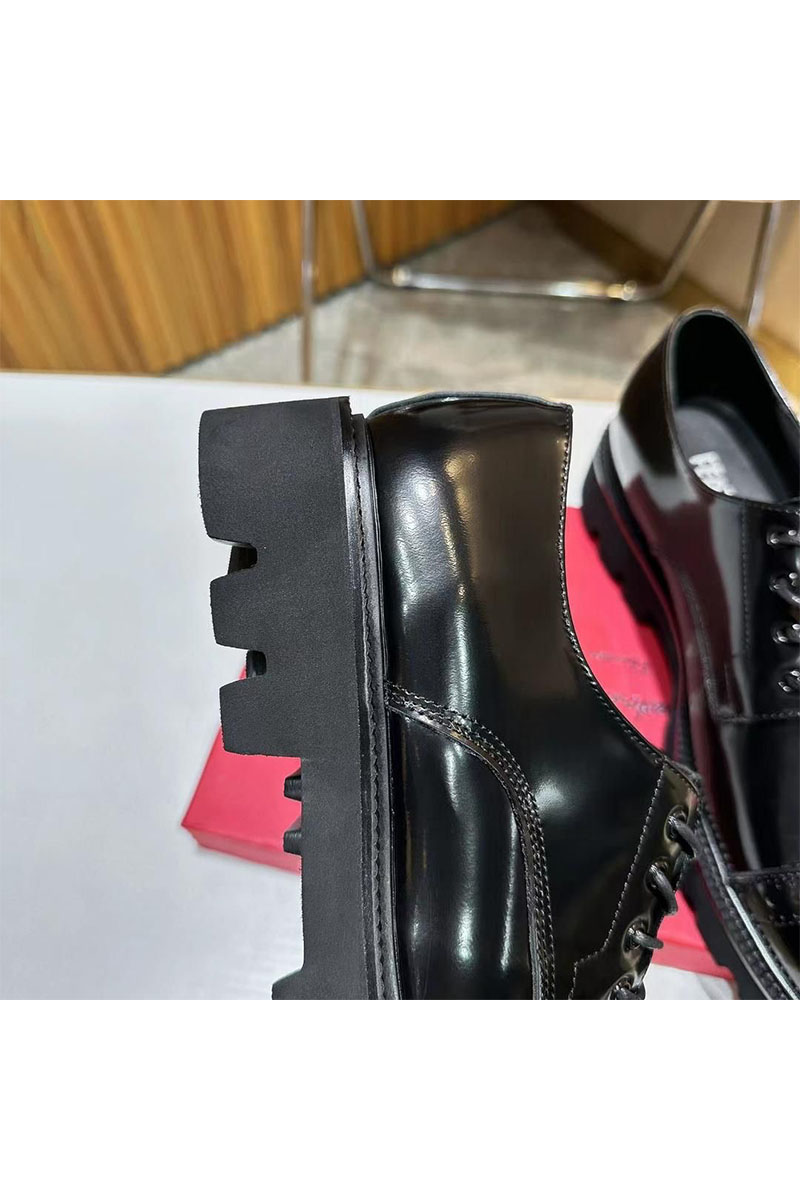 Salvatore Ferragamo Мужские кожаные ботинки 