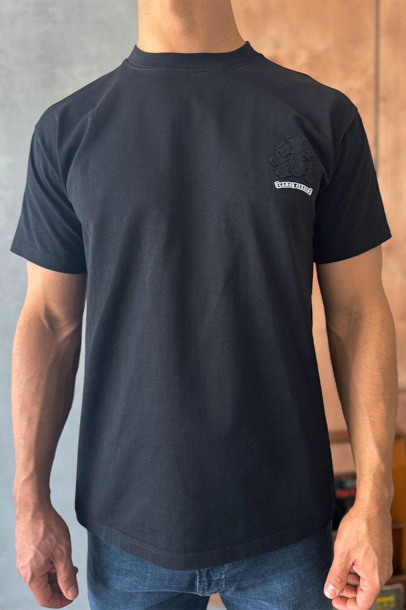Designer Clothing Чёрная оверсайз футболка Gothic logo
