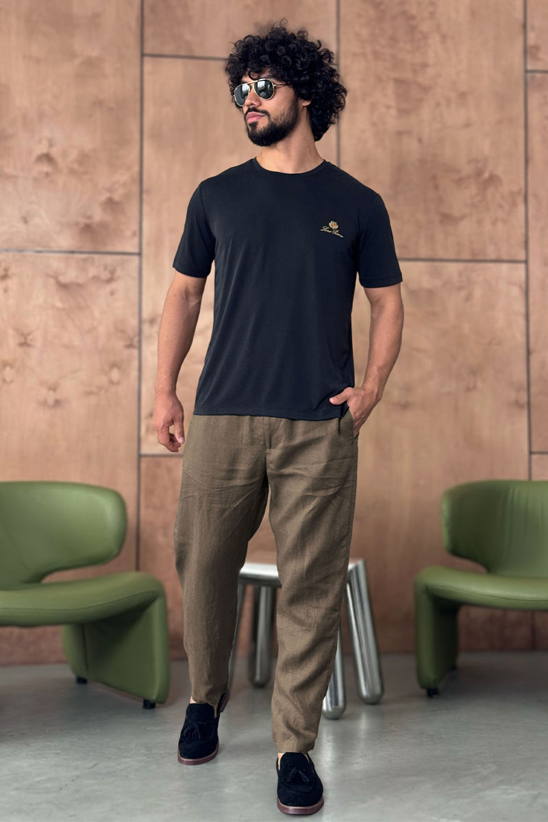 Loro Piana Мужские коричневые брюки 