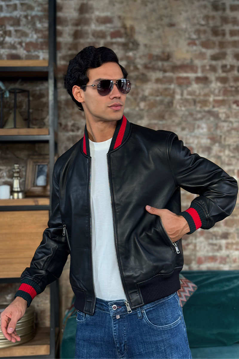 Gucci Кожаная куртка premium