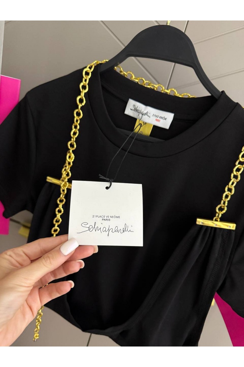 Schiaparelli Женская базовая футболка premium - Black