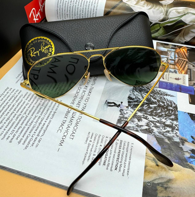Ray Ban Солнцезащитные очки Aviator Large Metal