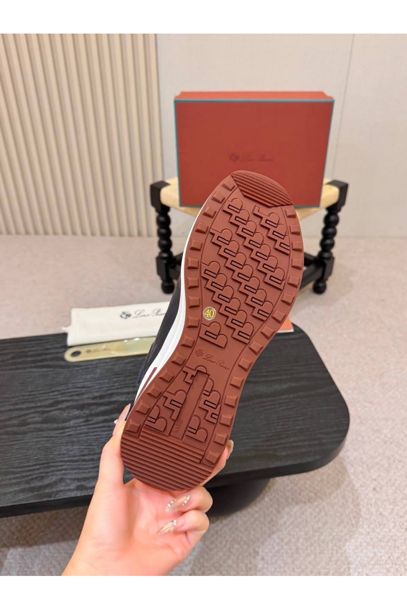 Loro Piana Кроссовки с мехом Week End Walk Evo premium