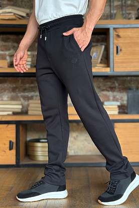 Спортивные штаны logo-embroidered - Black