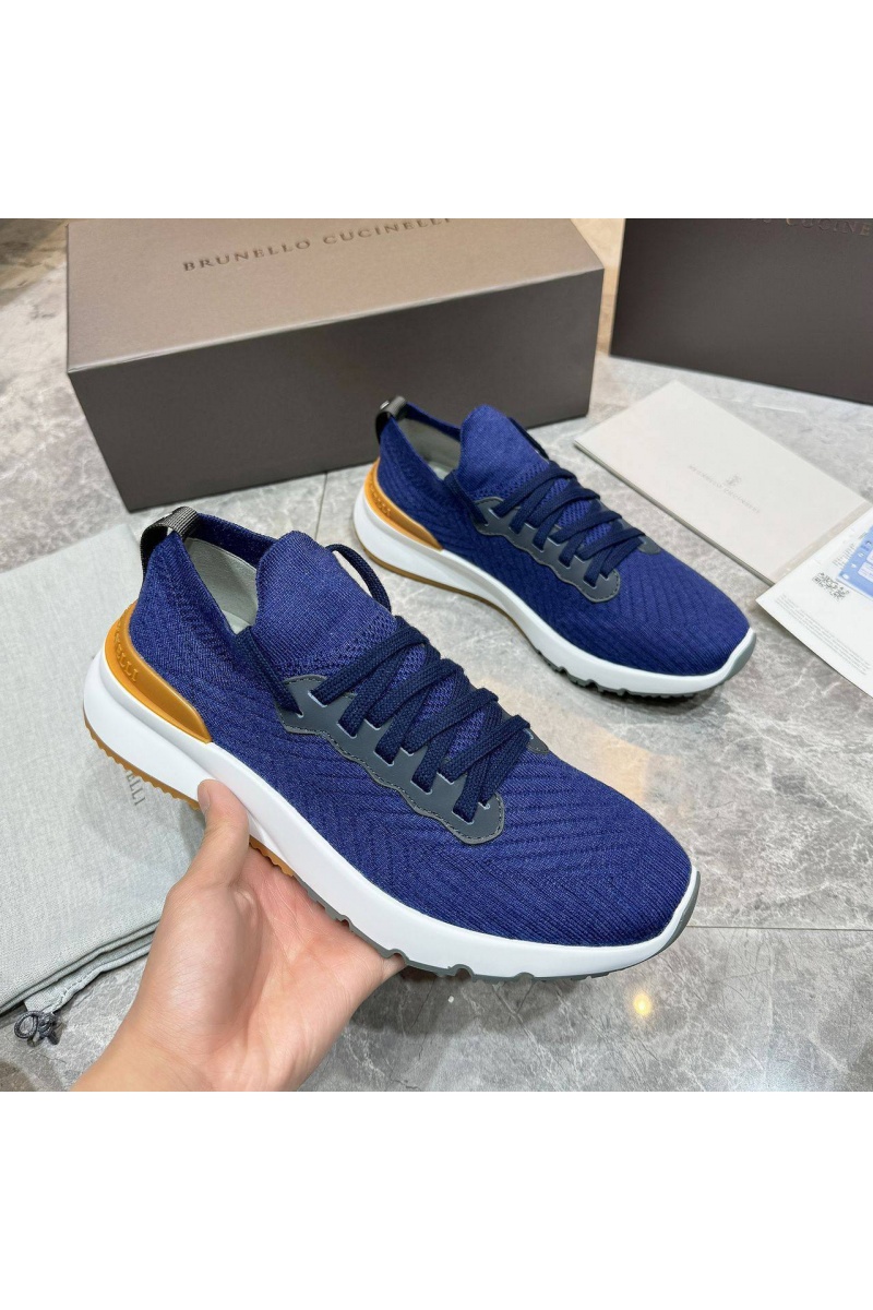 Designer Мужские кроссовки knitted - Blue