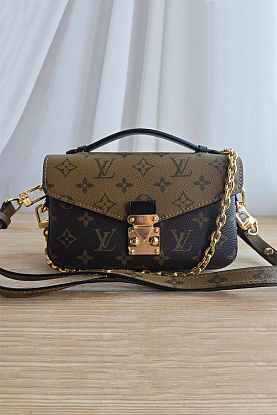 Кожаная сумка Рochette Mini 19x10 см - Brown