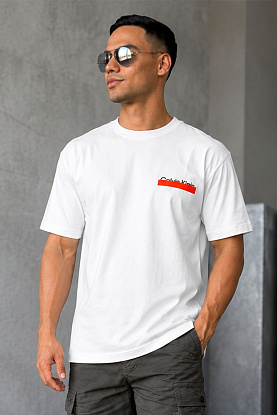 Белая оверсайз футболка Heron Preston Collaboration
