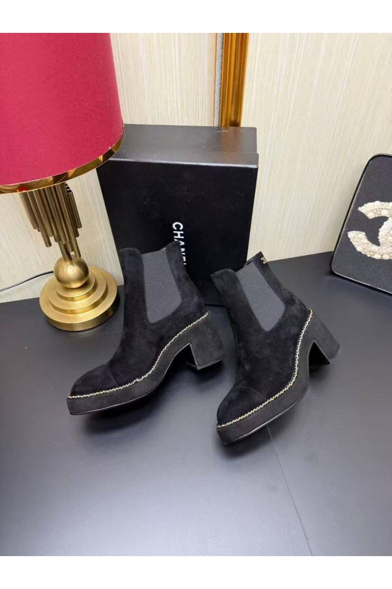 Chаnеl Женские замшевые сапоги 