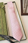 Галстук GG Monogram premium 146x7 см - Pink