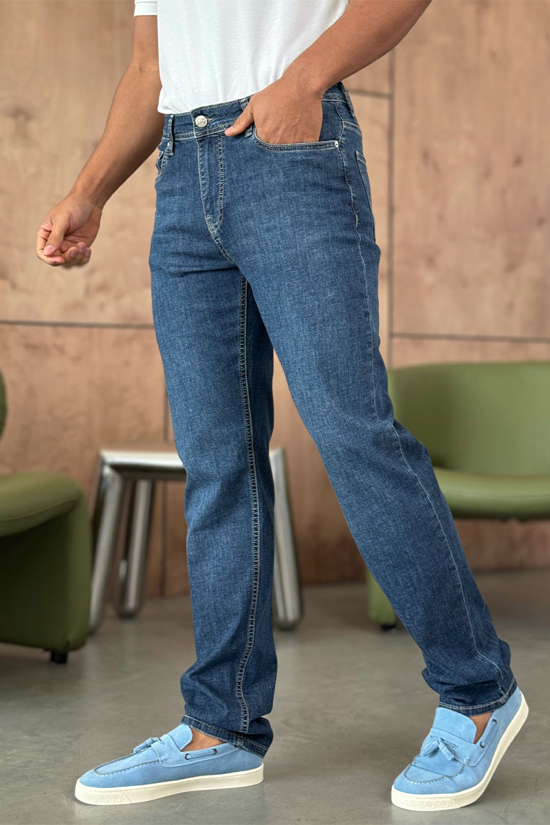 Hugо Воss Мужские синие джинсы relaxed fit