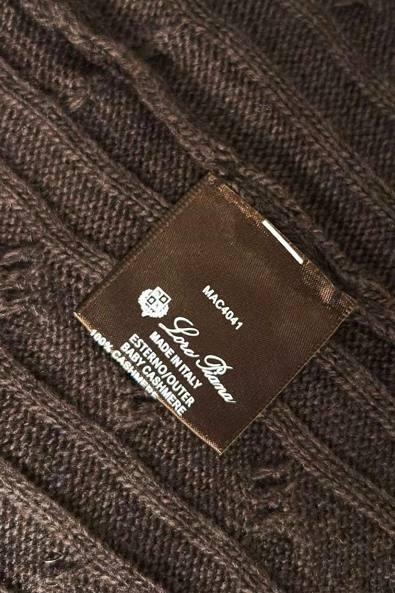 Loro Piana Кашемировый свитер Premium zip-up - Brown 