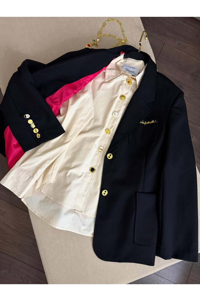 Schiaparelli Чёрный женский пиджак premium