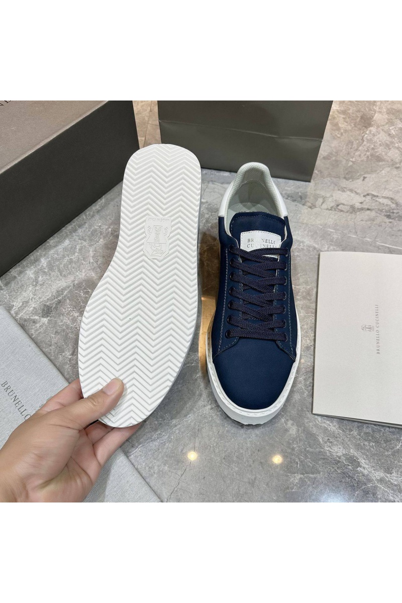 Designer Мужские кроссовки nubuck calfskin - Navy