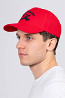 Мужская красная бейсболка logo-embroidered
