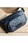 Кожаная сумка на пояс Coach Track - Black*