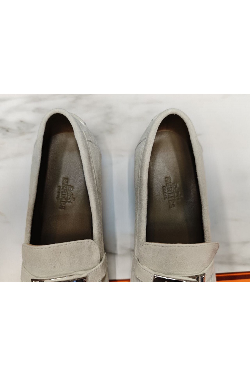 Hermes Женские замшевые лоферы 