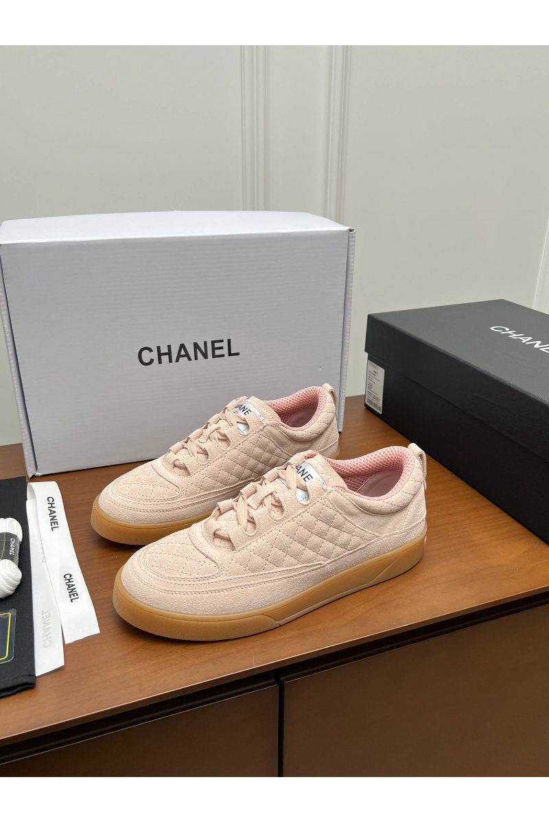 Chаnеl Женские замшевые кроссовки premium