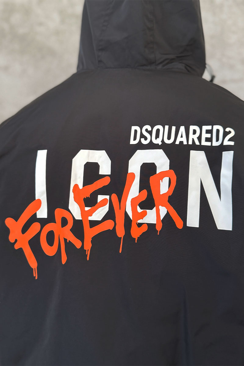 Dsquared2 Мужская ветровка ICON Forever logo-print