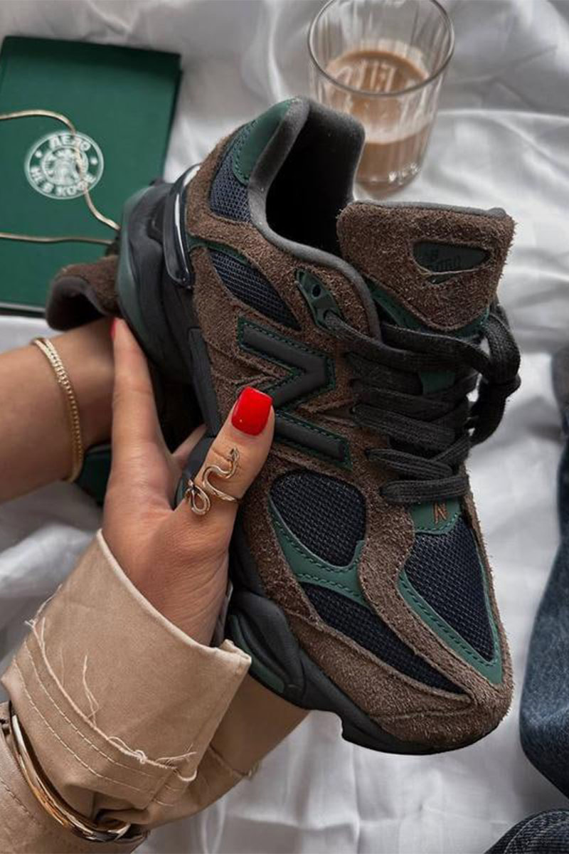 New Balance Кроссовки 9060 - Brown / Dark Green