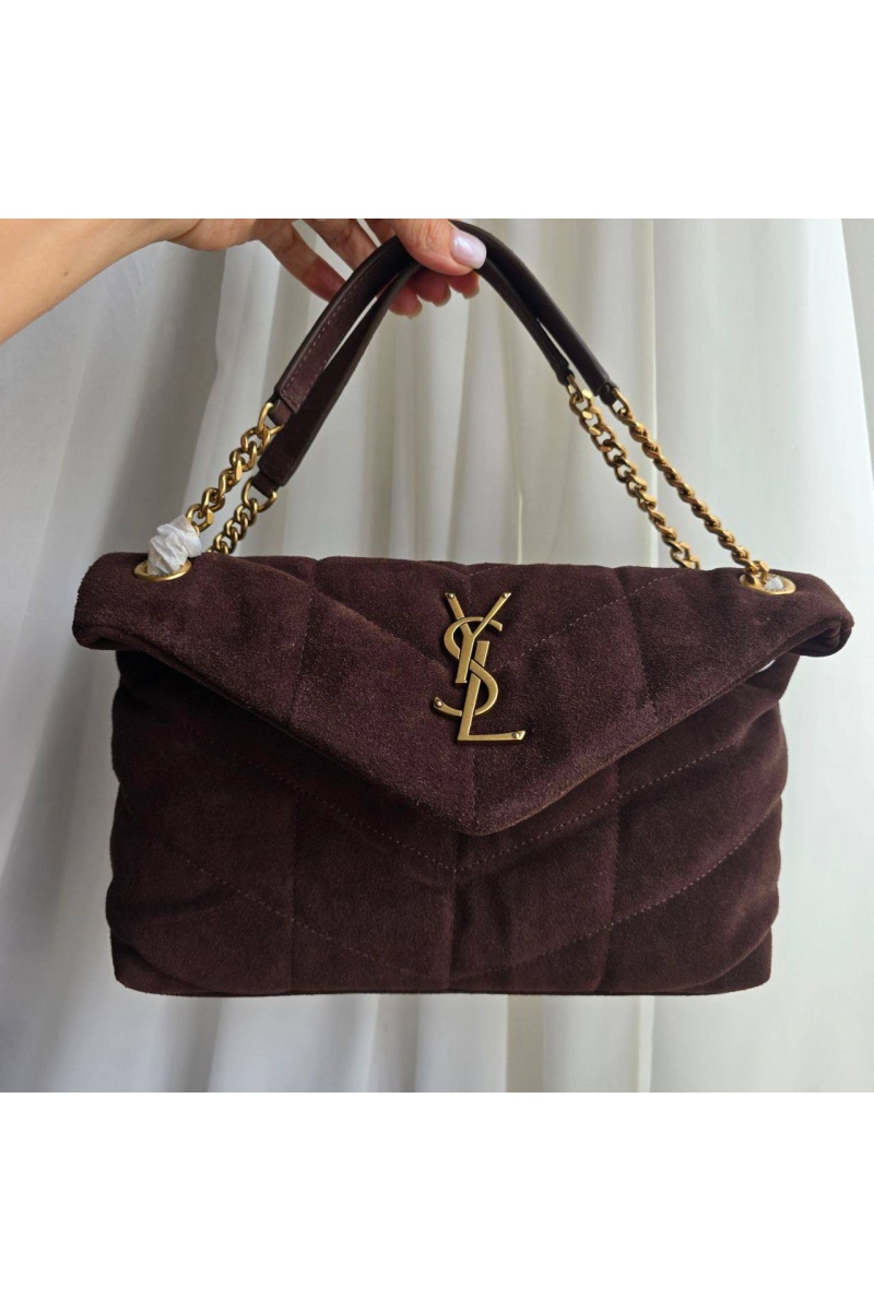 Yves Saint Laurent Замшевая сумка 23x15 см