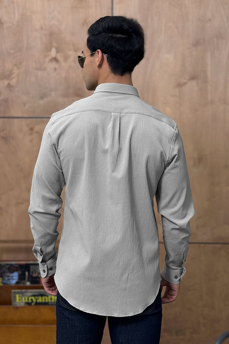 Etro Мужская серая рубашка Pegasus logo