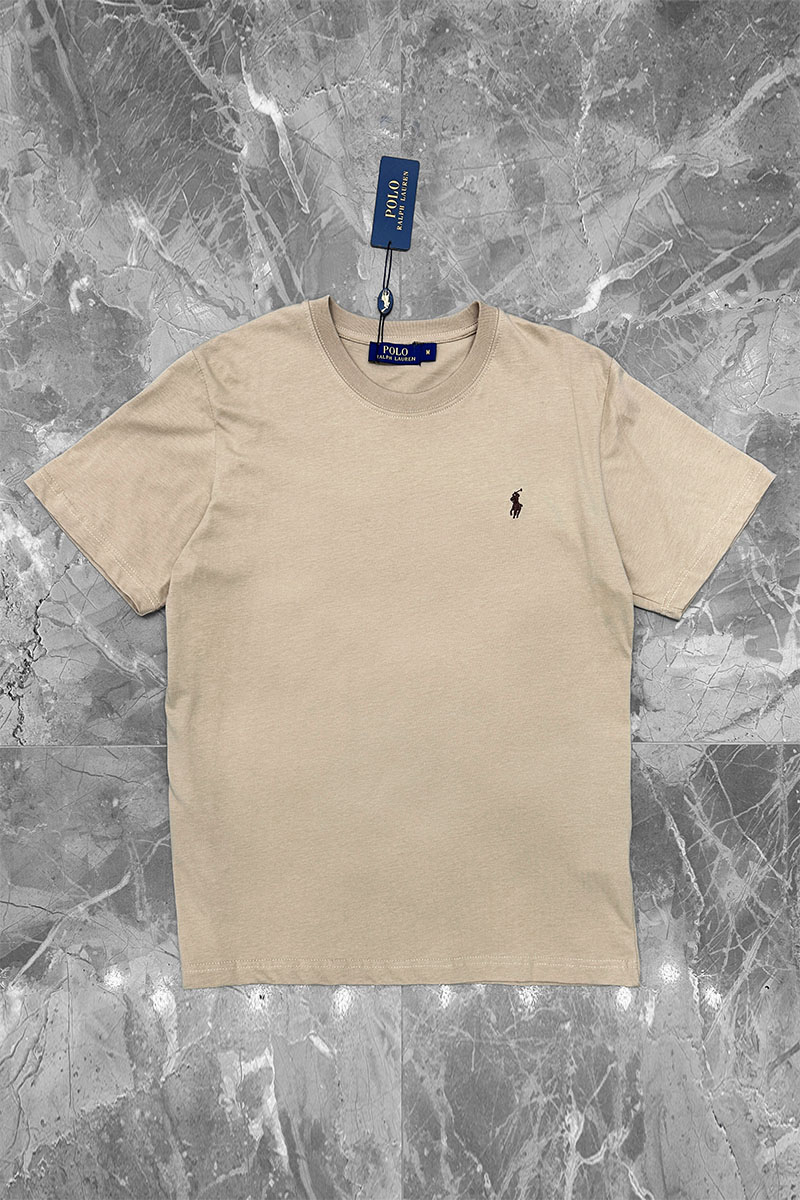 Polo Ralph Lauren Бежевая футболка basic