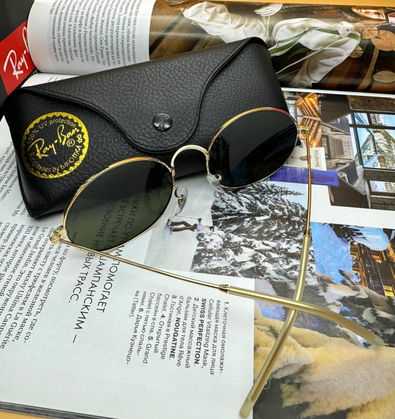 Ray Ban Солнцезащитные очки Oval Metal - Green