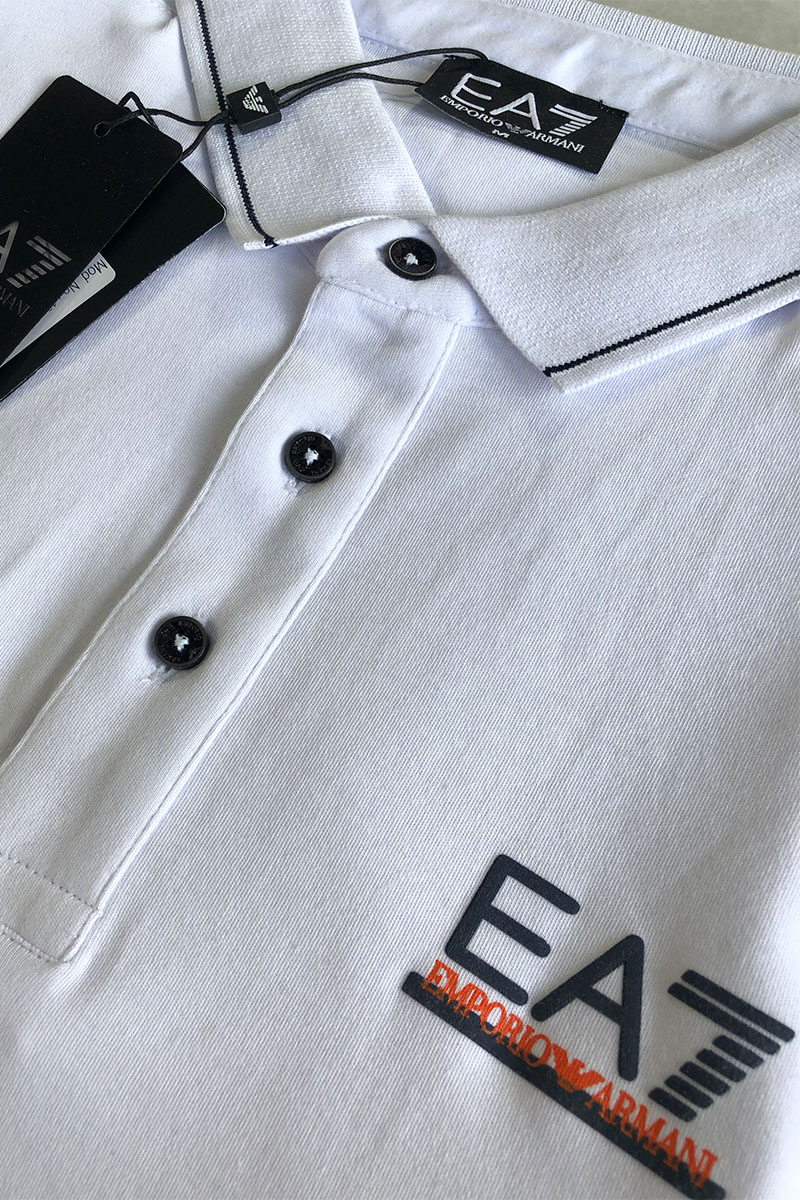 Emporio Armani EA7 Мужское белое поло