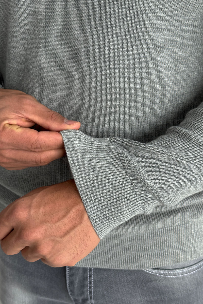 Paul & Shark Мужской светло-серый джемпер zip-up