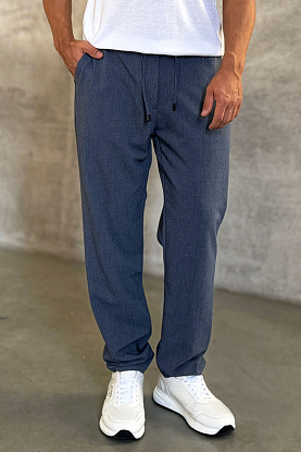 Мужские брюки синего цвета