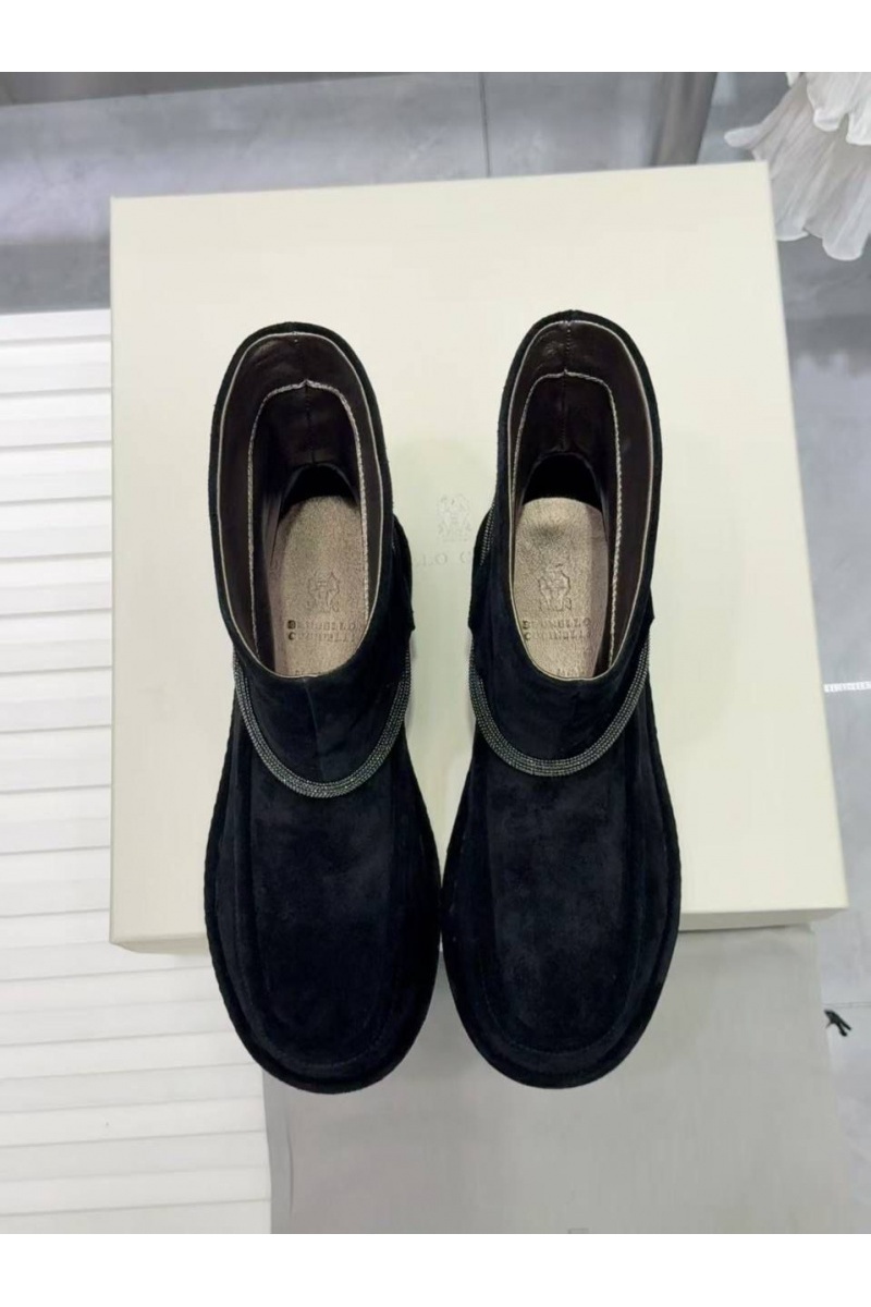 Designer Женские замшевые сапоги premium - Black