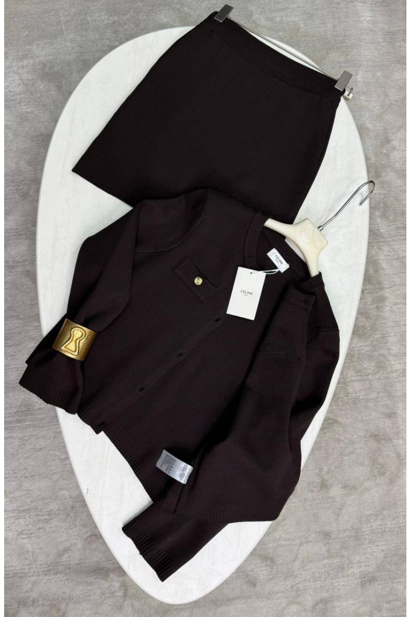 Celine Женский костюм двойка premium - Brown