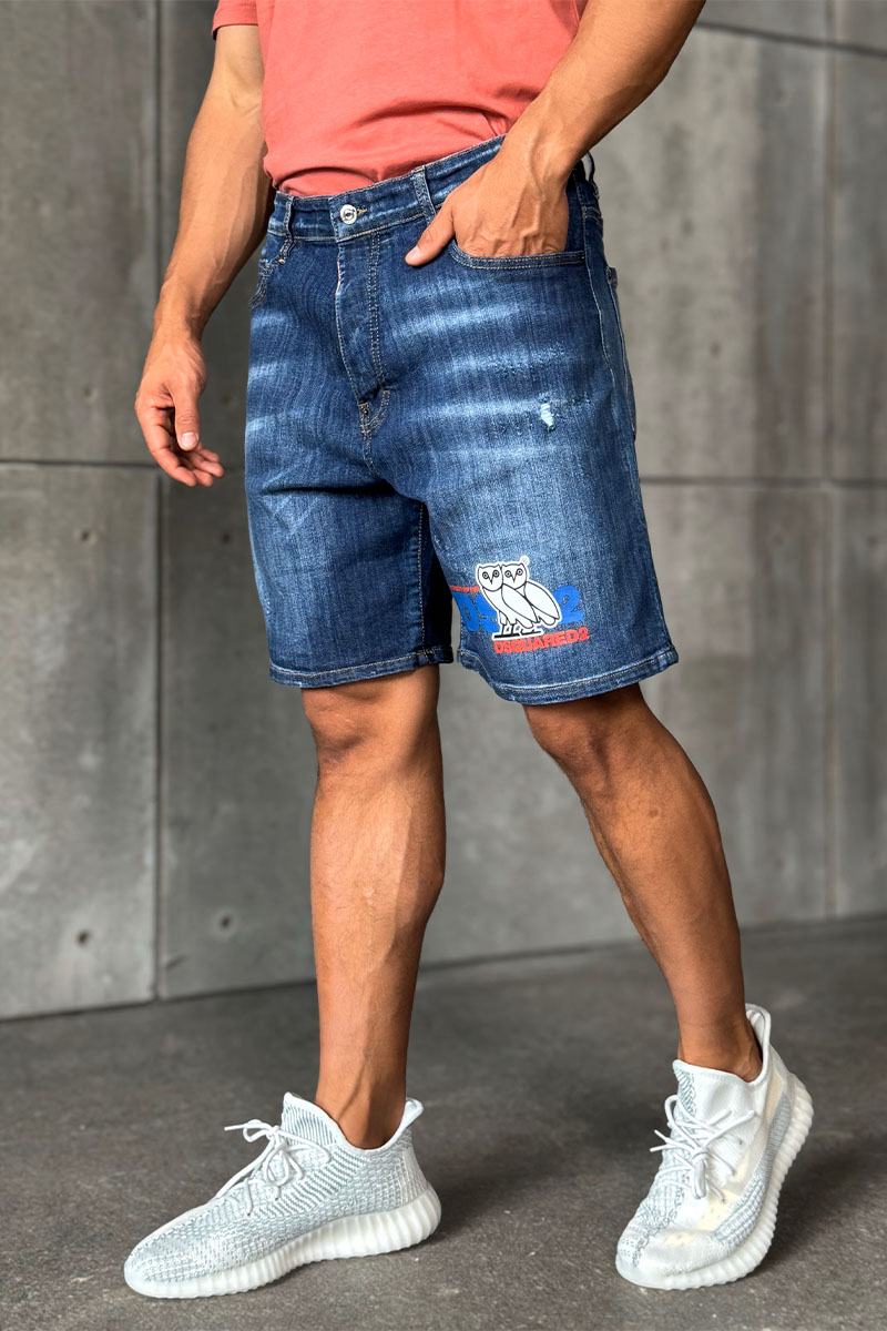 Dsquared2 Синие джинсовые шорты OVO 