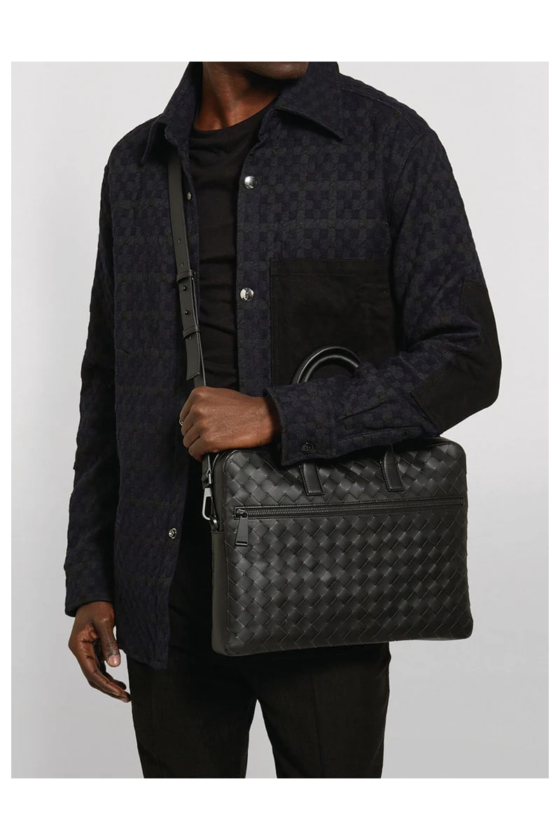 Bottega Veneta Кожаный портфель Premium 36x27x6 см