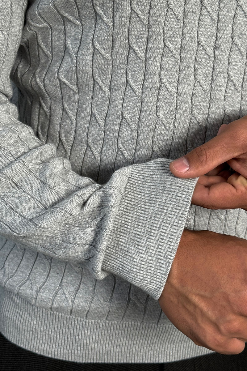 Polo Ralph Lauren Мужской джемпер cable-knit - Light Grey