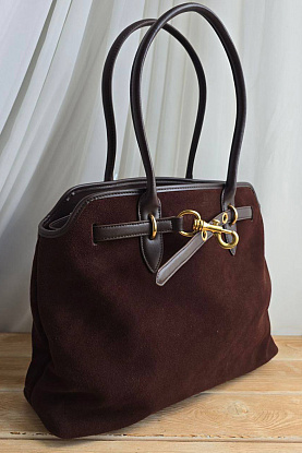 Замшевая сумка 43x29 см